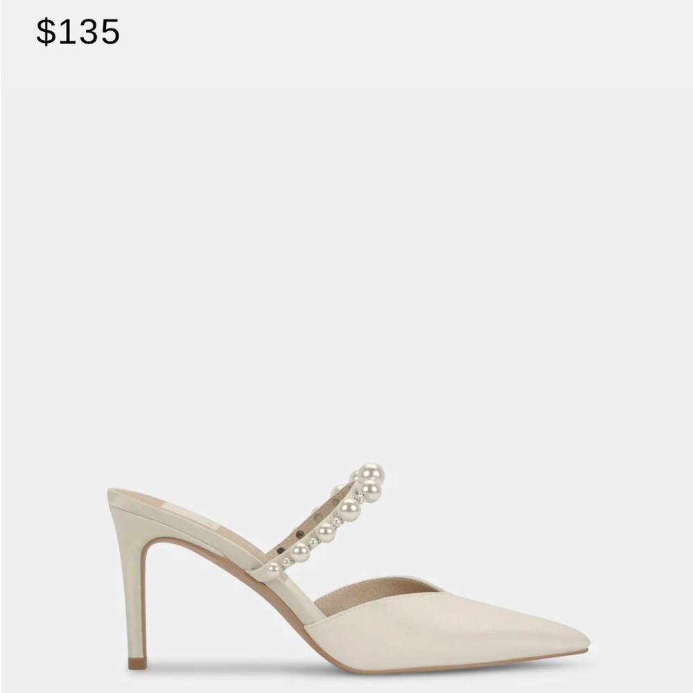 Dolce Vita White Heels Sleek Minimalist Design